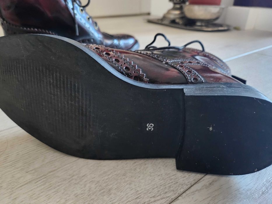 Ghete de dama din piele naturala, mas.36