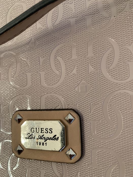 Geanta Guess cross-body roz