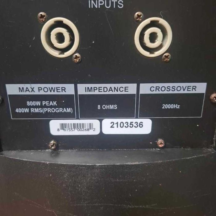 Statie + Boxe Carlsbro gama 15/400 RMS  800 Peas, 8 ohmi  passive