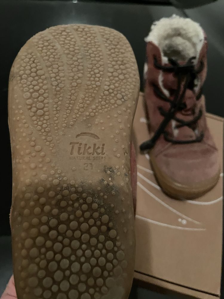 Обувки за босо ходене Tikki Beetle Leather Bordeaux