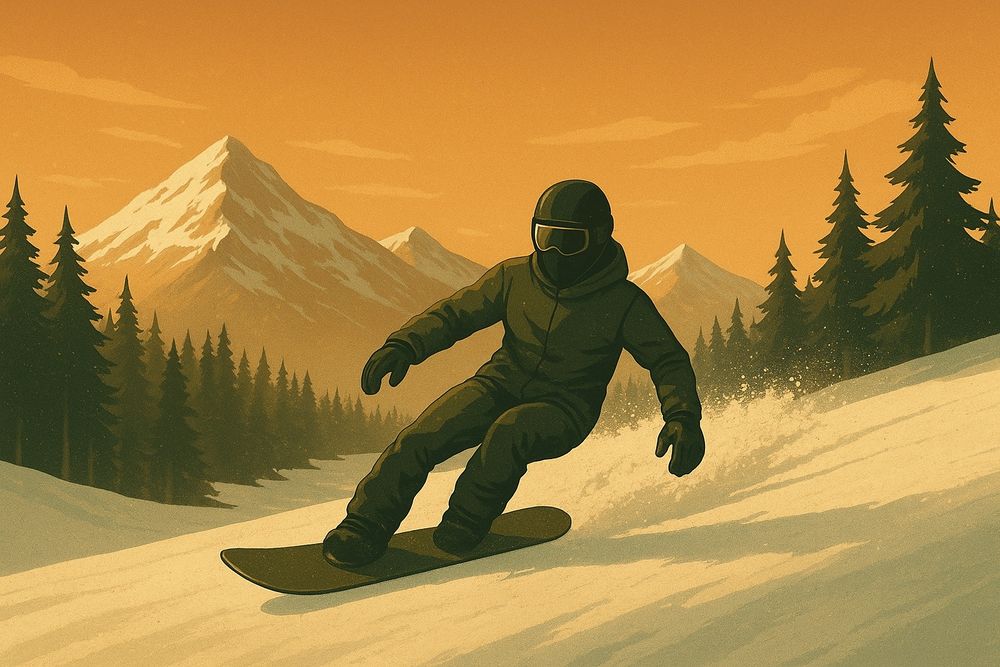 Сноуборд в Риддер для катания.