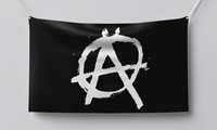 Знаме Anarchy, подарък, транспарант, 150х90см.