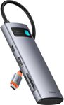 Hub 7 in 1,Baseus Gleam,USB-C,1xHDMI 4K,60Hz,3xUSB3.0, 1xPD+1x SD/TF