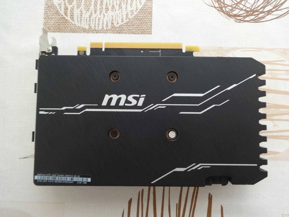 Геймърска видеокарта MSI GeForce GTX 1660 SUPER Ventus XS OC 6GB GDDR6
