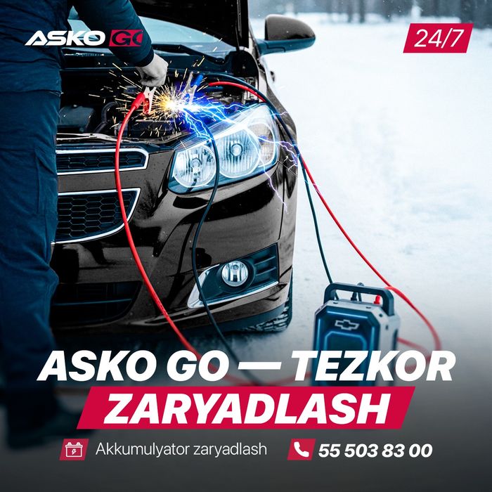 Akkumulyator zaryadlash 24/7 / Прикуриватель с выездом 24/7 автоэлектр