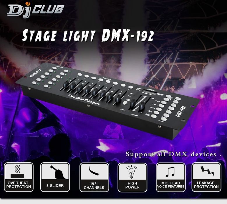 Consola DMX lumini/masini fum /flame etc!