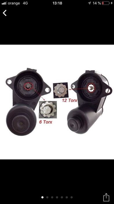 Motoras etrier 6-12 zimti , motor frana , motor frana vw
