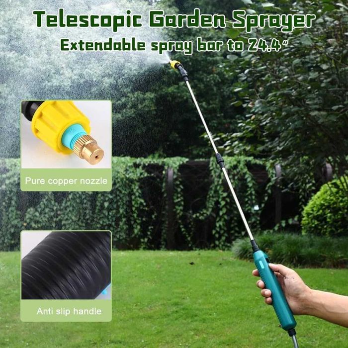 Pulverizator electric pentru plante cu tijă telescopică de 60 cm