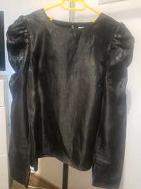 Bluza neagra metalizata, vascoza
