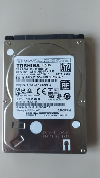 HDD Toshiba 1 TB