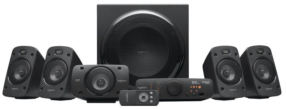Аудио система Logitech - Z906, 5.1, черна