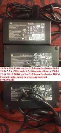 Incarcator laptop HP 19.5V 10.3A 200W mufa albastra 4.5x3.0mm