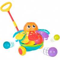 Playgro Активна играчка за бутане с топчета Октопод 12-36м