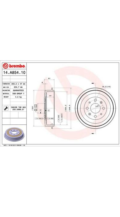 Kit frane spate Brembo