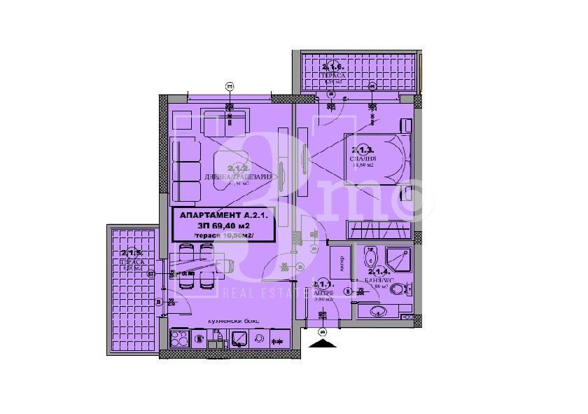 Продава се Двустаен апартамент в Елин Пелин - 79 кв.м за 995 €/кв.м - Снимка #7