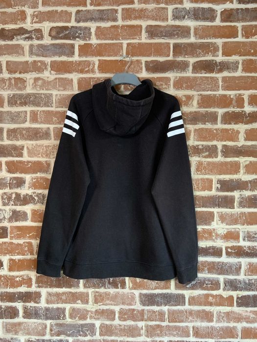 Hanorac Adidas Originals negru cu alb marime L