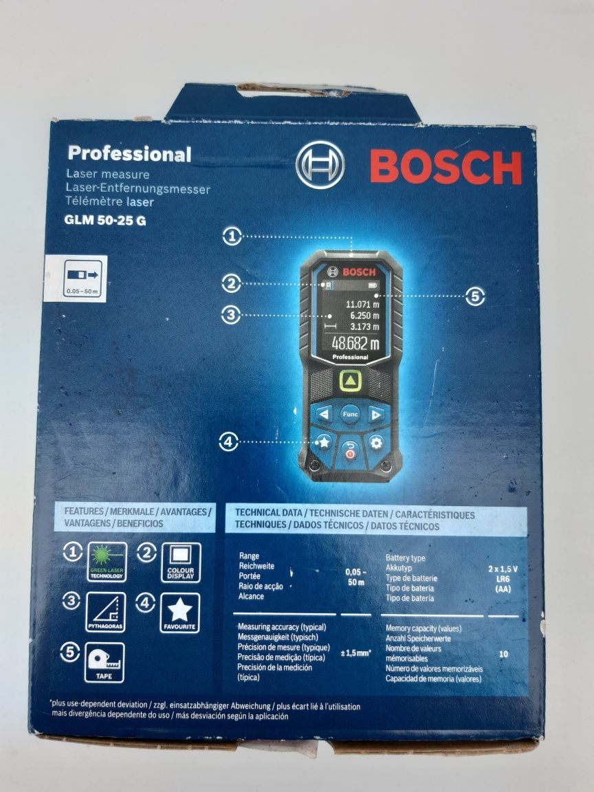 Telemetru laser Bosch Profesional GLM 50-25 G