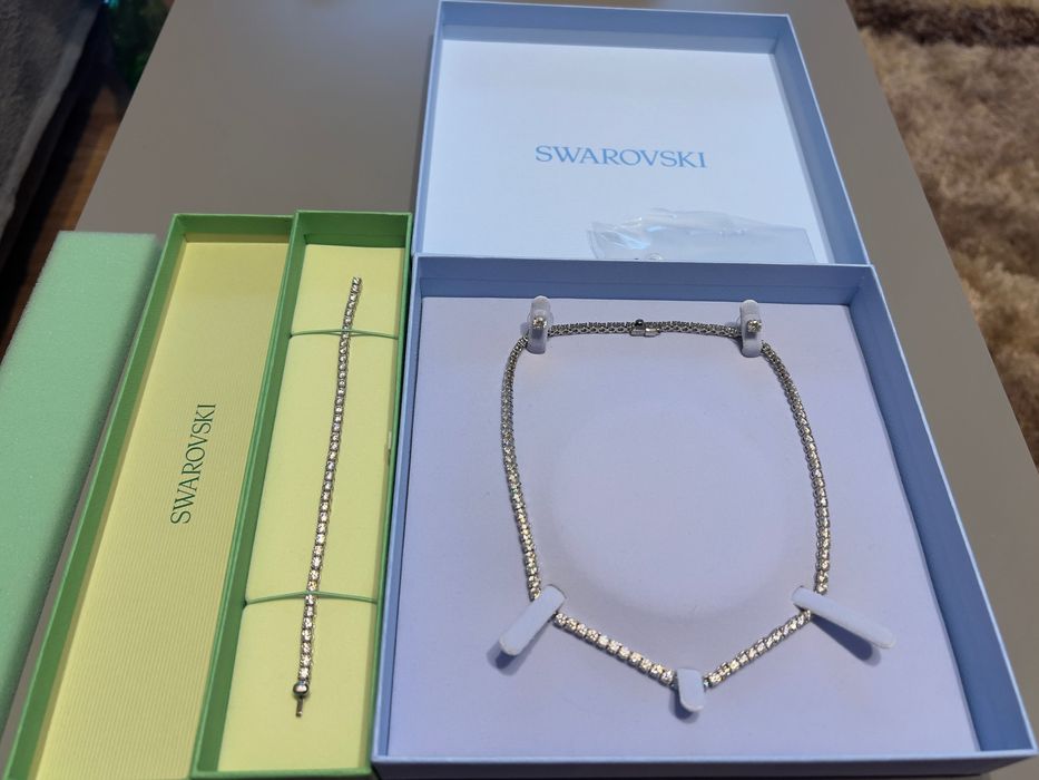 Set Swarovski Matrix - Colier, Cercei și Brățară