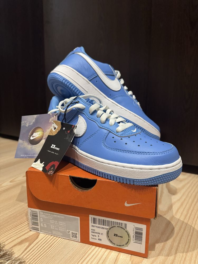 Nike air force 1 low retro- university blue/white