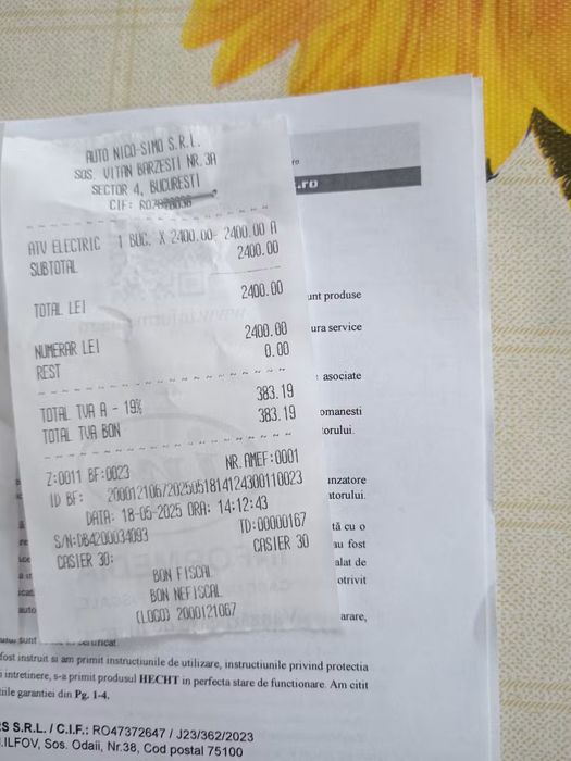 Vând Cross electric model HECHT