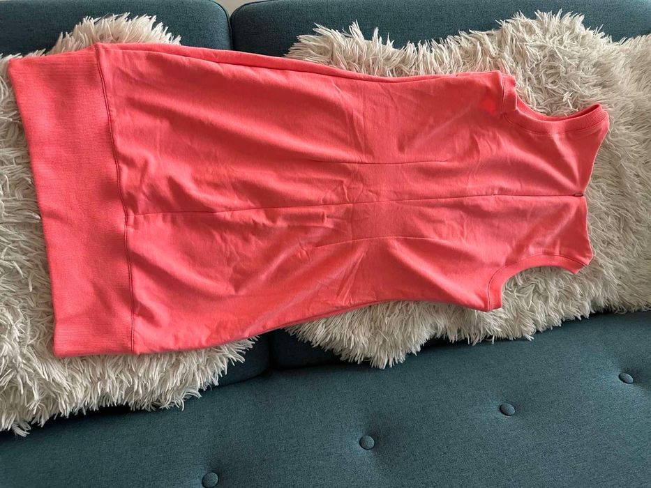 City Lights Bodycon Рокля - Розов Неон