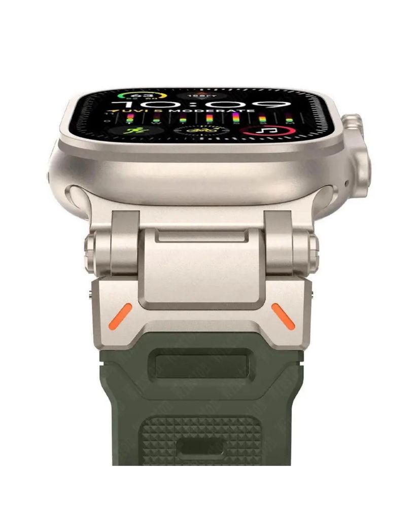 Curea Husa Insertie Titanium + TPU Apple Watch Iphone