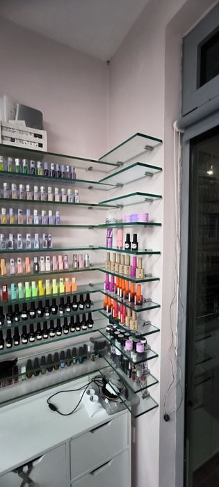 Стъклени полички с крепежи