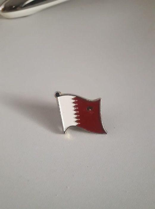 Колекционерска значка със знамето на Катар, Qatar Pin