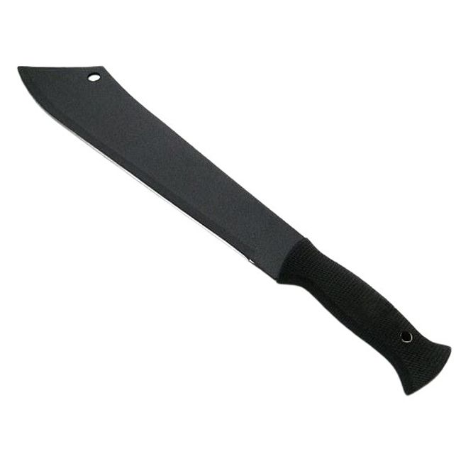 Maceta vanatoare Survival Instinct, 45 cm, negru, otel, teaca inclusa