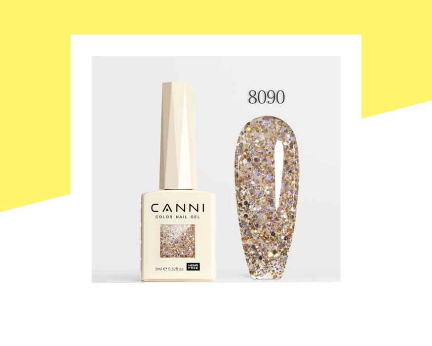 Професионален хипоалергенен гел лак серия „Crystal Flash“ CANNI – 9 мл