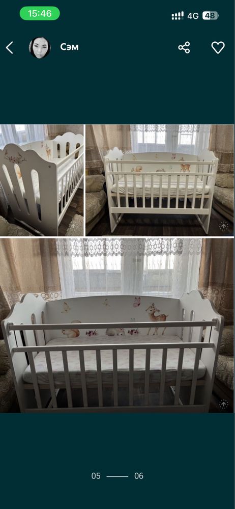 Продам кровать с матрасом