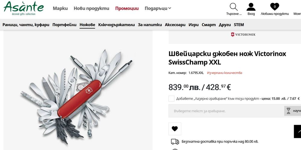 Victorinox Swiss Champ XXL нож
