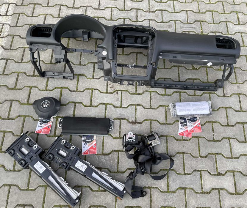 VW Golf 6 cabrio EOS - plansa bord - kit airbag - centuri de siguranta