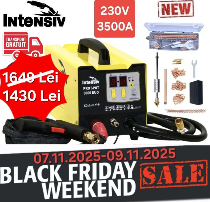 Intensiv PRO SPOT 3800 DUO 230V - Aparat tras tabla, tinichigerie auto