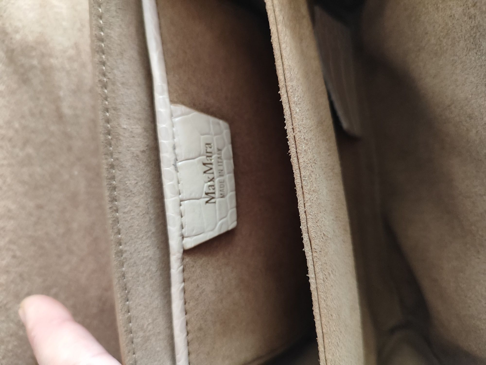 Чанта Max Mara, естествена кожа