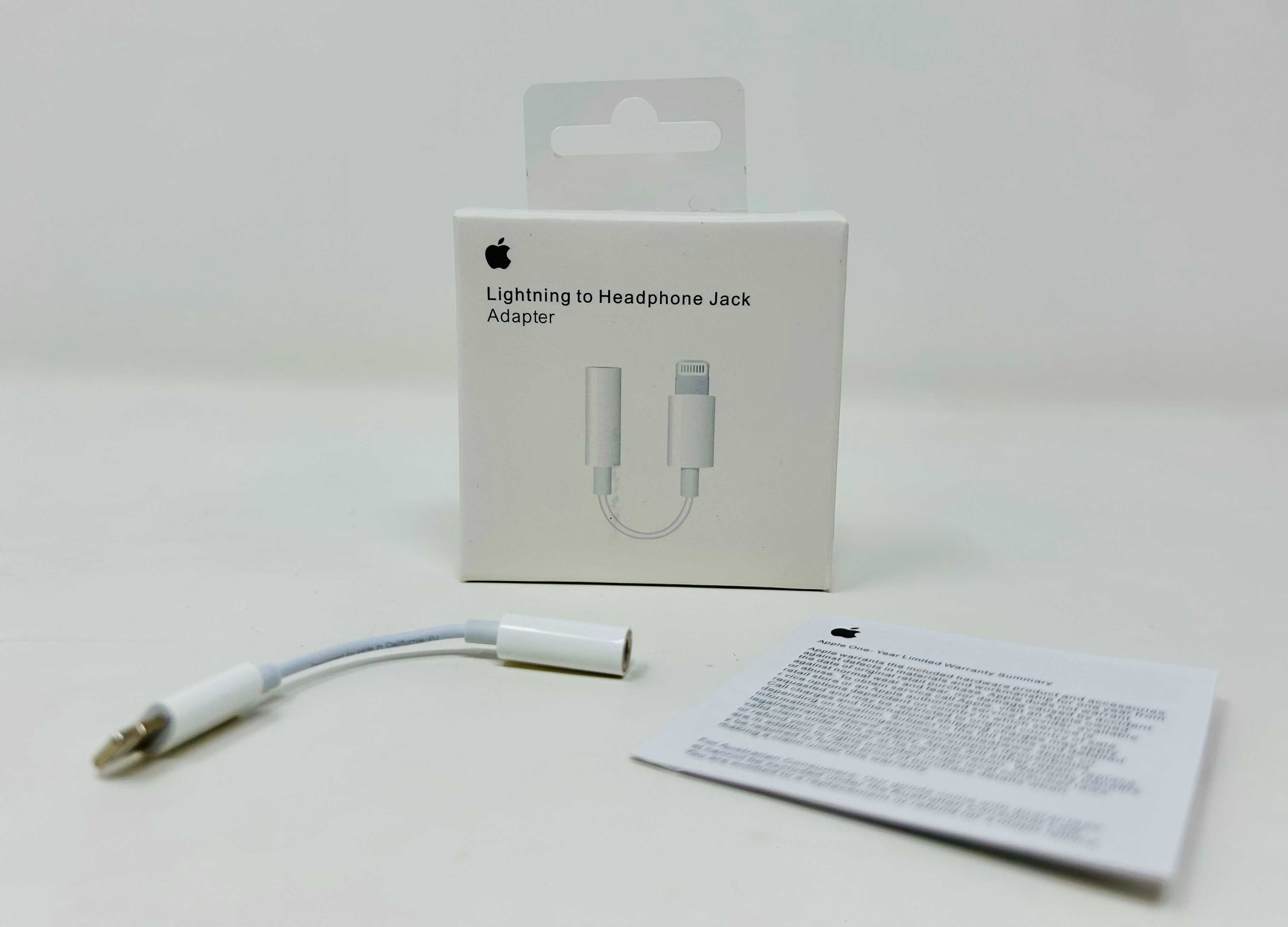 Оригинален адаптер преходник 3,5mm to lightning за слушалк до 14ProMa