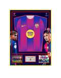 Новый дизайн формы Барселона в рамке 2025/26 (Barcelona KIT in frame)