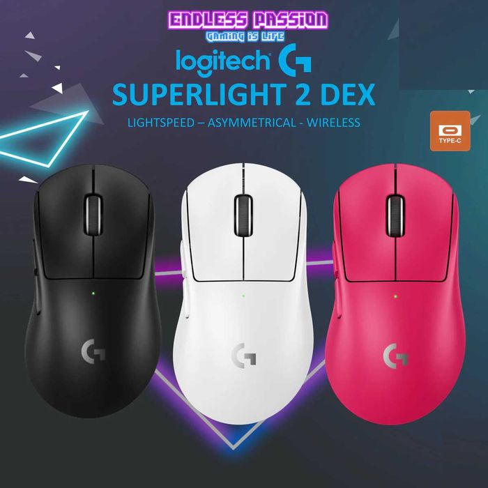 Logitech PRO X Superlight 2 Dex Игровая беспроводная мышь 32000 DPI