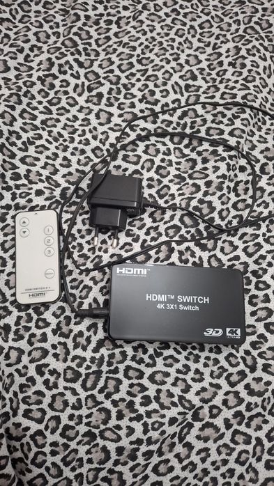 Vând switch hdmi 4k 3d cablu tv