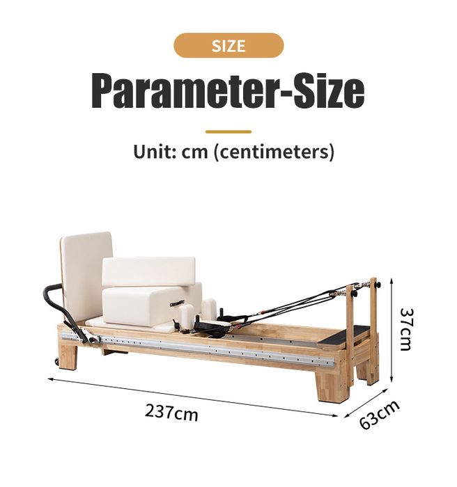 Reformer Pilates din Lemn, masa pentru tonifiere flexibilitate postura