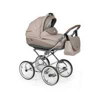 Carucior Roan Emma 3 in 1 sau 2 in 1 maro deschis