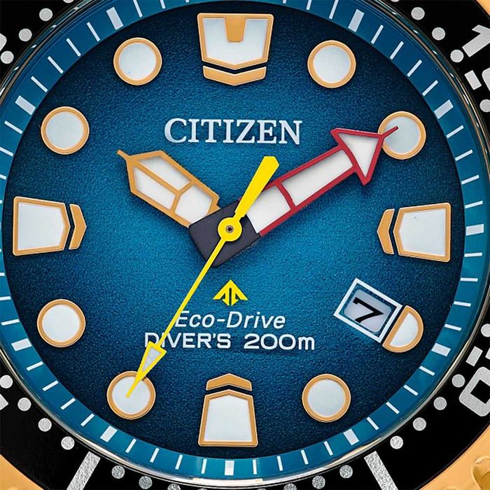 Citizen Promaster Diver 200m Watch Eco-Drive Turquoise & Gold