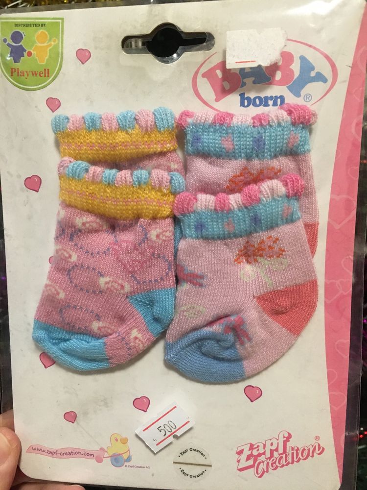 Носочки для кукол Baby Born.