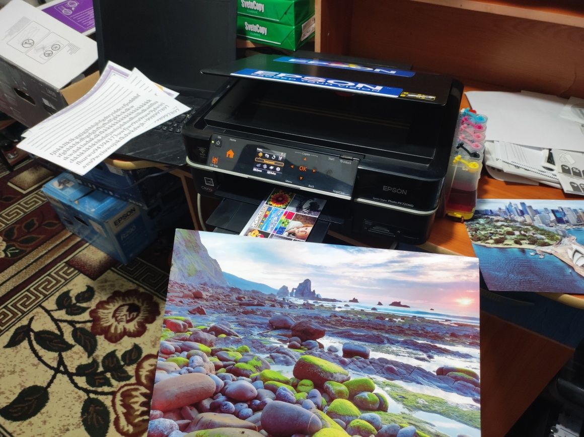 Epson px 720 WD 6 rangli trivadnom-kopiya skanerli printr. Dyuzi 100%