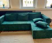 Canapea extensibila verde- STARE IMPECABILA! (ca si noua)