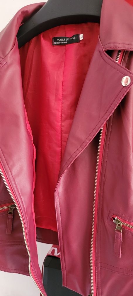 Кожено яке на Zara размер M