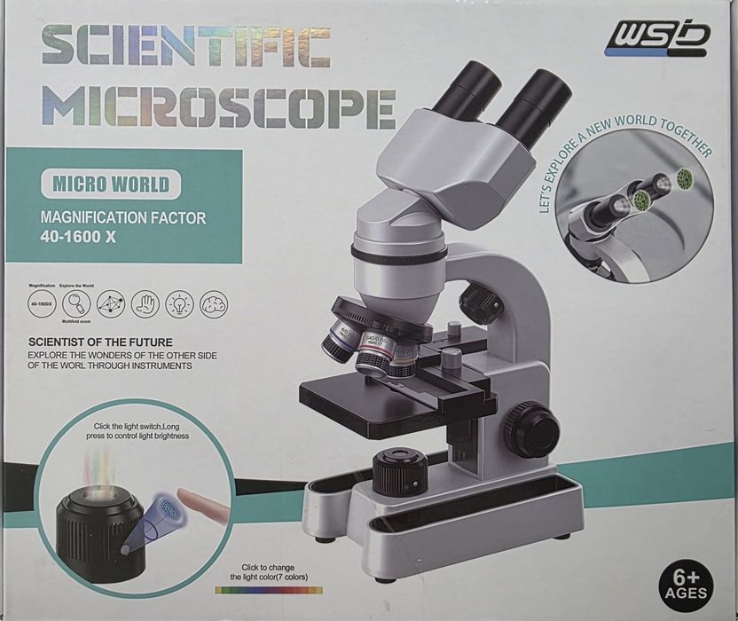 Образователен Микроскоп за Ученици и Студенти с х1600 Увеличение