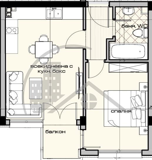 Продава се Двустаен апартамент в Варна, Виница - 63 кв.м за 1421 €/кв.м - Снимка #3