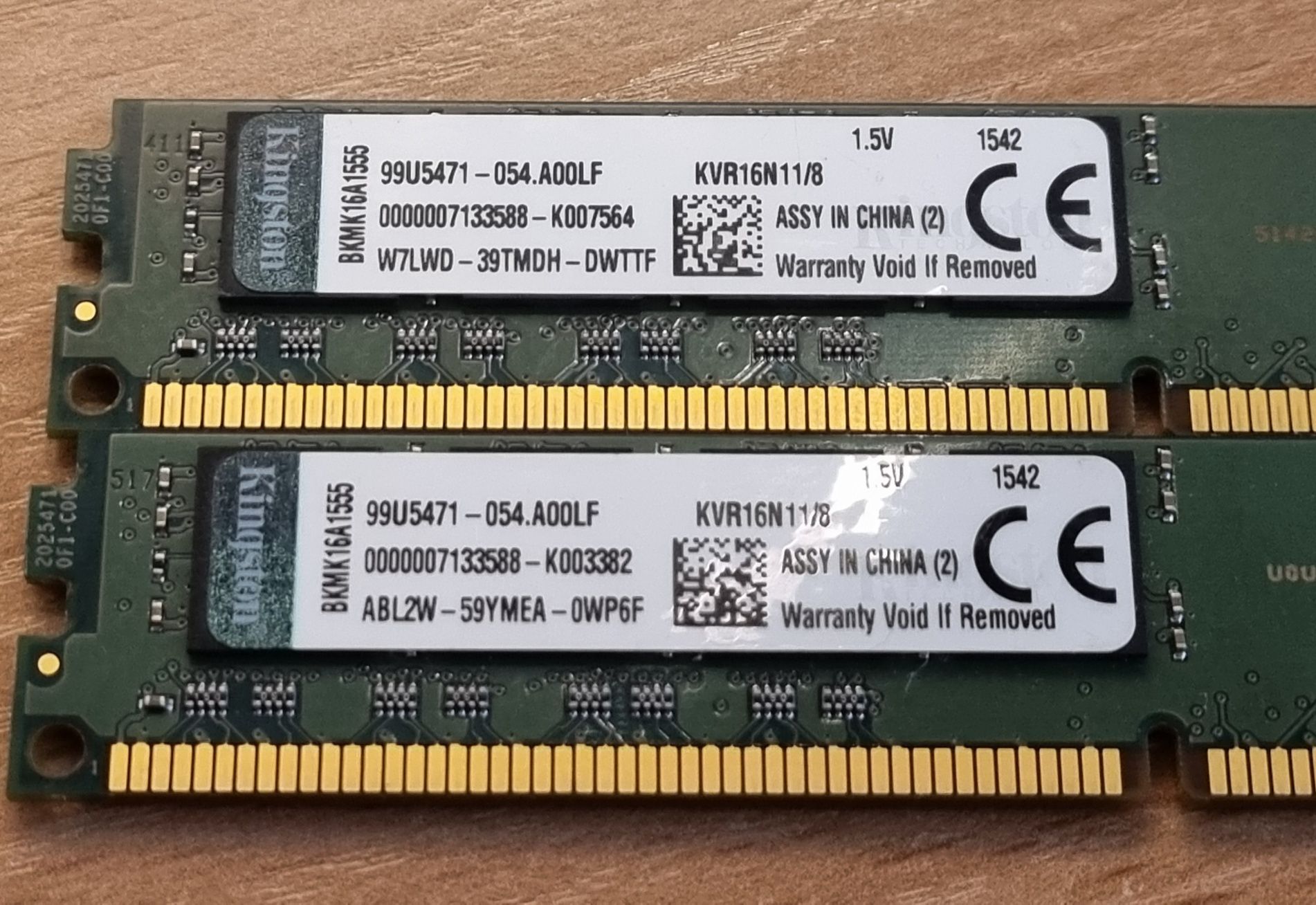 Оперативная память Kingston DDR3 / 8GB / DIMM / OTC / RAM