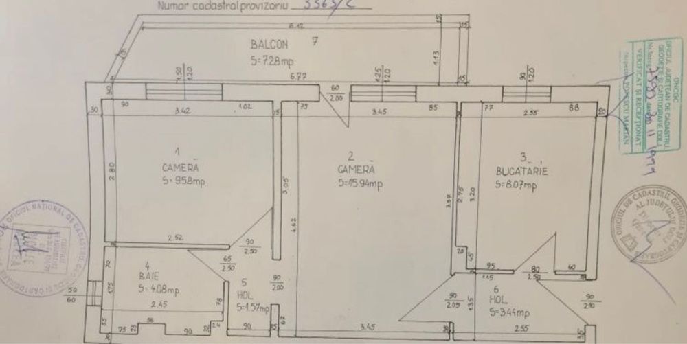 Apartament 2 camere,Decomandat,Suprafața 50 mp,Parter/4